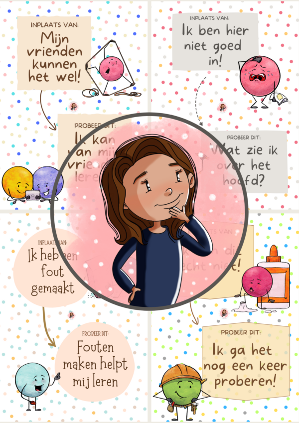 Groeimindset Posterset – A4 & A3 formaat